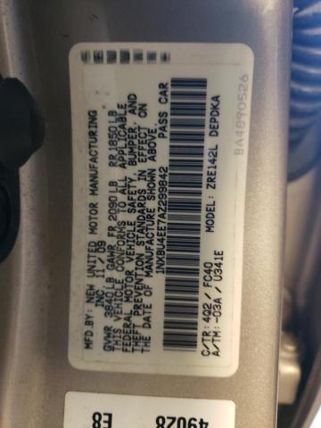Photo 10 from auction – 2010 TOYOTA COROLLA BA with VIN 1NXBU4EE7AZ299842