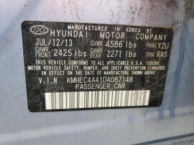 Photo 10 from auction – 2013 HYUNDAI SONATA HYB with VIN KMHEC4A41DA087148