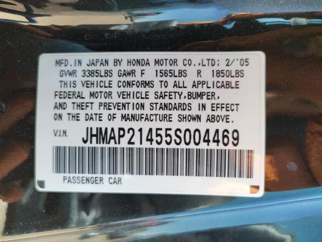 Photo 10 from auction – 2005 HONDA S2000 with VIN JHMAP21455S004469