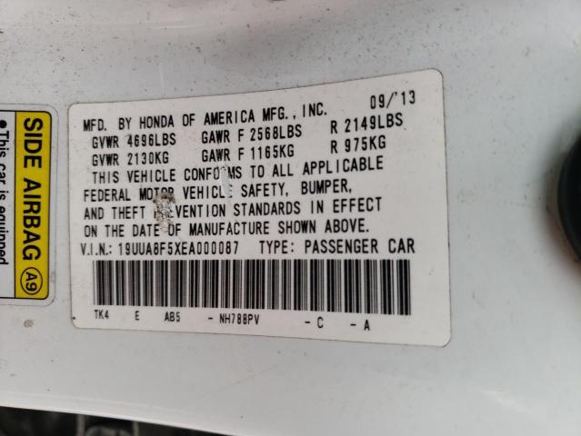 Photo 10 from auction – 2014 ACURA TL TECH with VIN 19UUA8F5XEA000087