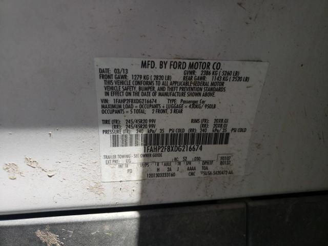 Photo 10 from auction – 2013 FORD TAURUS LIM with VIN 1FAHP2F8XDG216674