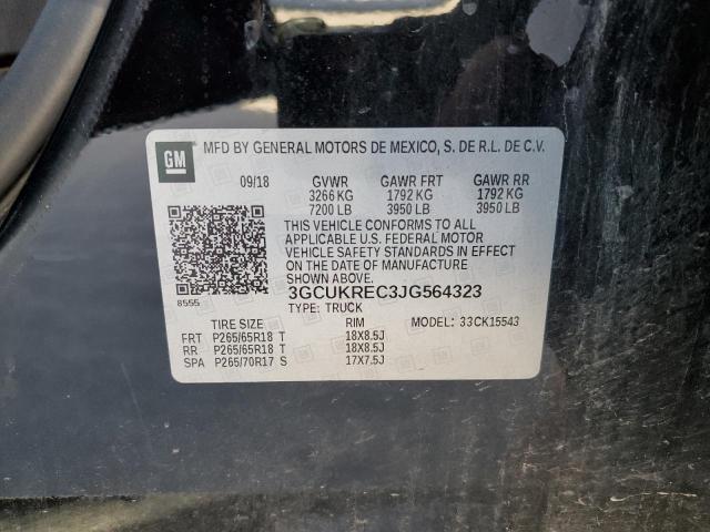 Photo 10 from auction – 2018 CHEVROLET SILVERADO with VIN 3GCUKREC3JG564323