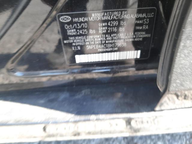 Photo 10 from auction – 2011 HYUNDAI SONATA GLS with VIN 5NPEB4AC1BH179638