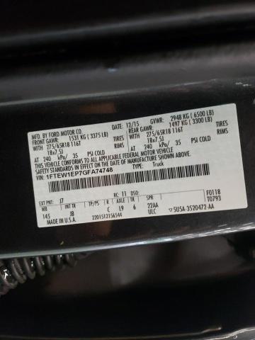 Zdjęcie 10 z aukcji – 2016 FORD F150 SUPER z VIN 1FTEW1EP7GFA74748