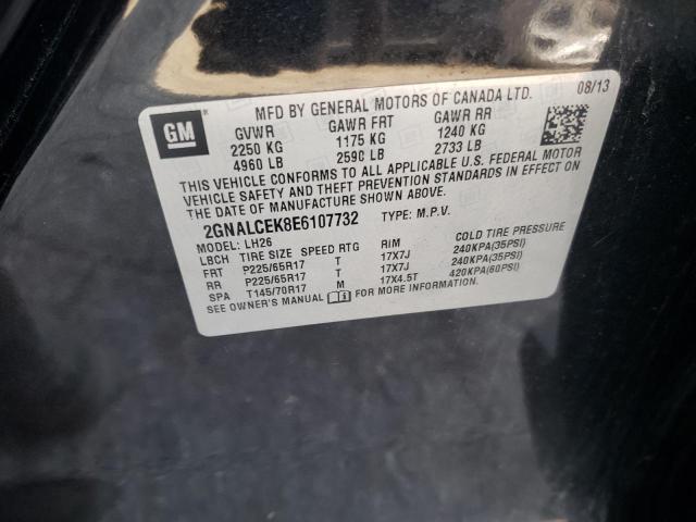 Photo 10 from auction – 2014 CHEVROLET EQUINOX LT with VIN 2GNALCEK8E6107732