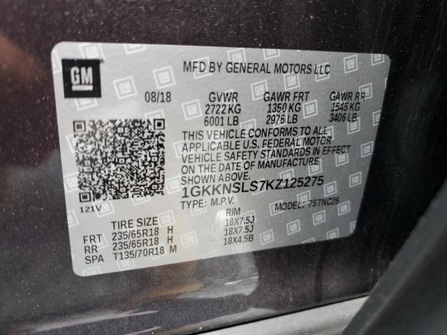 Photo 10 from auction – 2019 GMC ACADIA SLE with VIN 1GKKNSLS7KZ125275