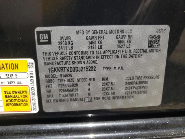 Photo 10 from auction – 2013 GMC ACADIA DEN with VIN 1GKKRTKD3DJ215232