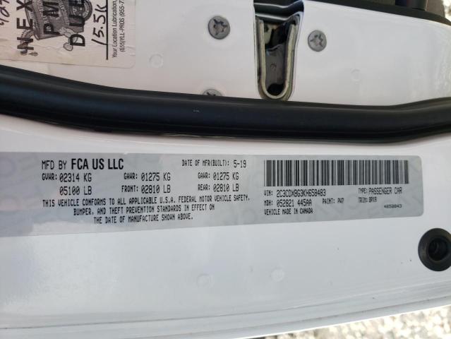 Photo 10 from auction – 2019 DODGE CHARGER SX with VIN 2C3CDXBG3KH658483