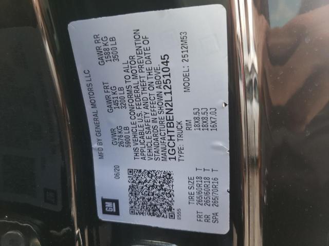 Photo 10 from auction – 2020 CHEVROLET COLORADO with VIN 1GCHTBEN2L1251045