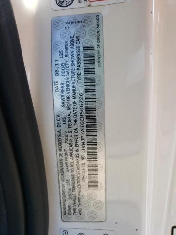 Photo 10 from auction – 2012 VOLKSWAGEN BEETLE with VIN 3VWJP7AT6CM606726