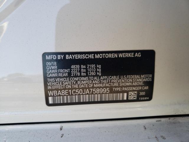 Photo 10 from auction – 2018 BMW 330E with VIN WBA8E1C50JA758995
