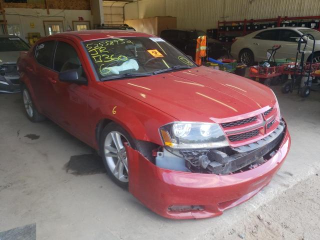 DODGE AVENGER SE 2014 with VIN 1C3CDZAB0EN155278 - Photo from auction