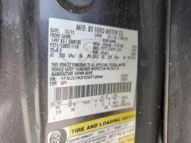 Photo 10 from auction – 2013 FORD EXPEDITION with VIN 1FMJU1K51DEF12944