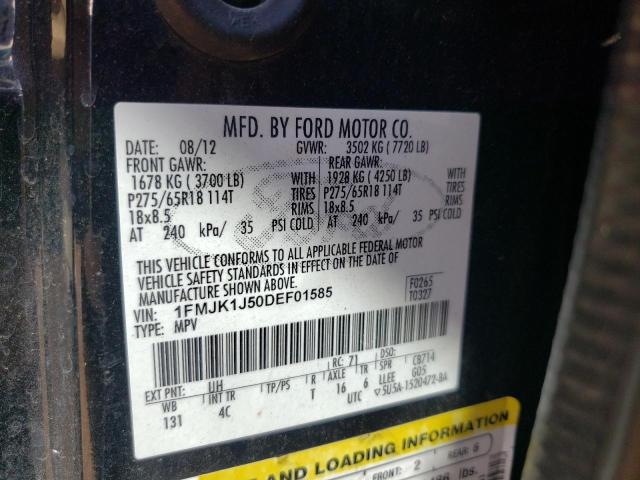 Photo 10 from auction – 2013 FORD EXPEDITION with VIN 1FMJK1J50DEF01585