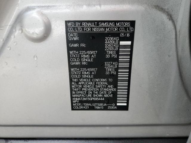Photo 10 from auction – 2016 NISSAN ROGUE S with VIN KNMAT2MT5GP695444