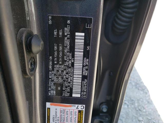 Photo 10 from auction – 2018 TOYOTA 4RUNNER SR with VIN JTEBU5JR8J5570657