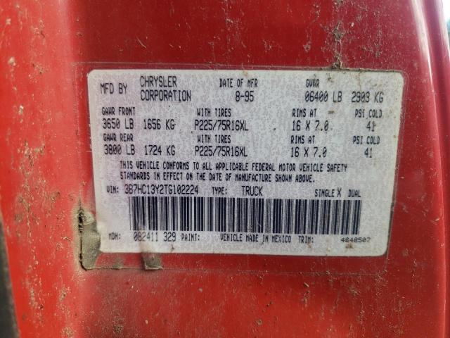 Photo 10 from auction – 1997 DODGE RAM 1500 with VIN 3B7HC13Y2TG102224