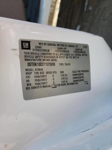Photo 10 from auction – 2007 GMC NEW SIERRA with VIN 2GTEK13C071575936