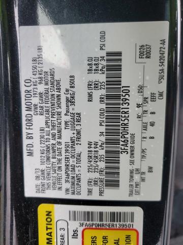 Photo 10 from auction – 2014 FORD FUSION SE with VIN 3FA6P0HR5ER139501