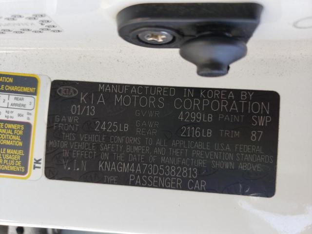 Photo 10 from auction – 2013 KIA OPTIMA LX with VIN KNAGM4A73D5382813