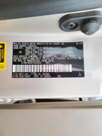 Photo 10 from auction – 2015 LEXUS RX 350 BAS with VIN 2T2BK1BA3FC332846