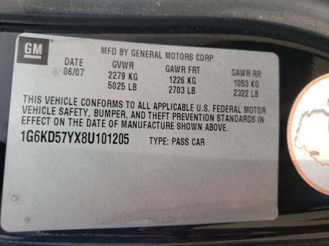 Photo 10 from auction – 2008 CADILLAC DTS with VIN 1G6KD57YX8U101205