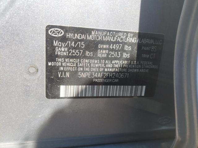 Photo 10 from auction – 2015 HYUNDAI SONATA SPO with VIN 5NPE34AF2FH240671