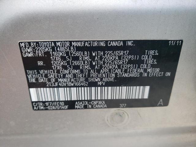 Фото 10 с аукциона – 2011 TOYOTA RAV4 с VIN 2T3JF4DV1BW166462