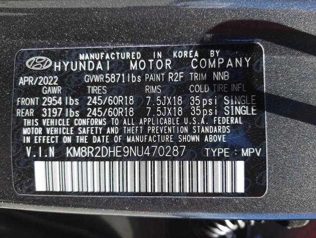 Photo 10 from auction – 2022 HYUNDAI PALISADE S with VIN KM8R2DHE9NU470287