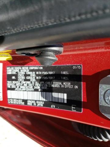 Photo 10 from auction – 2015 TOYOTA 4RUNNER SR with VIN JTEZU5JR9F5094991