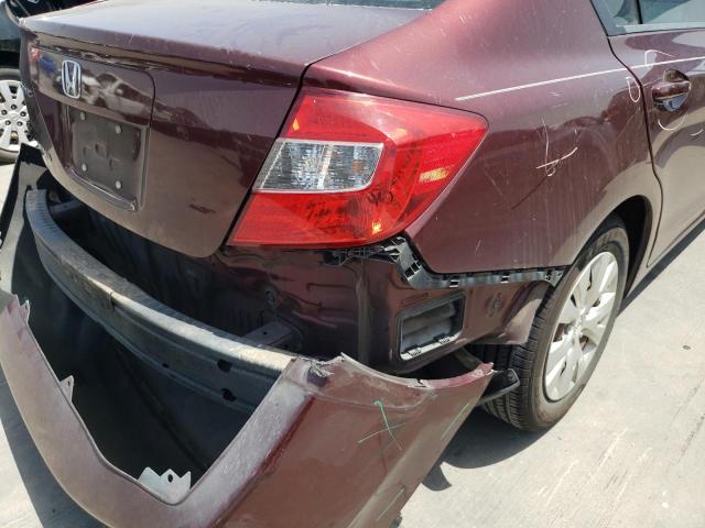 Photo 9 from auction – 2012 HONDA CIVIC LX with VIN 19XFB2F5XCE079479
