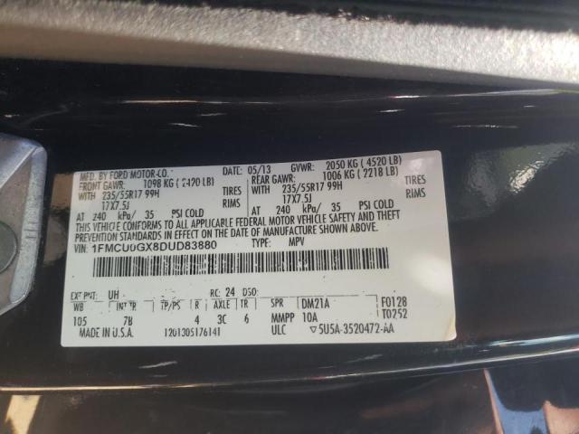 Photo 10 from auction – 2013 FORD ESCAPE SE with VIN 1FMCU0GX8DUD83880