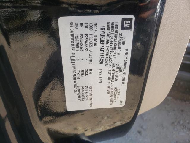 Photo 10 from auction – 2010 CADILLAC ESCALADE E with VIN 1GYUKJEF3AR112426