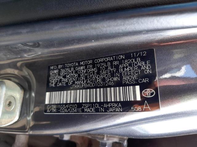 Photo 10 from auction – 2013 TOYOTA SCION XD with VIN JTKKUPB40D1031246