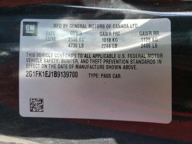 Photo 10 from auction – 2011 CHEVROLET CAMARO 2SS with VIN 2G1FK1EJ1B9139700
