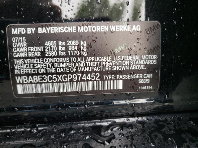 Photo 10 from auction – 2016 BMW 328 XI SUL with VIN WBA8E3C5XGP974452