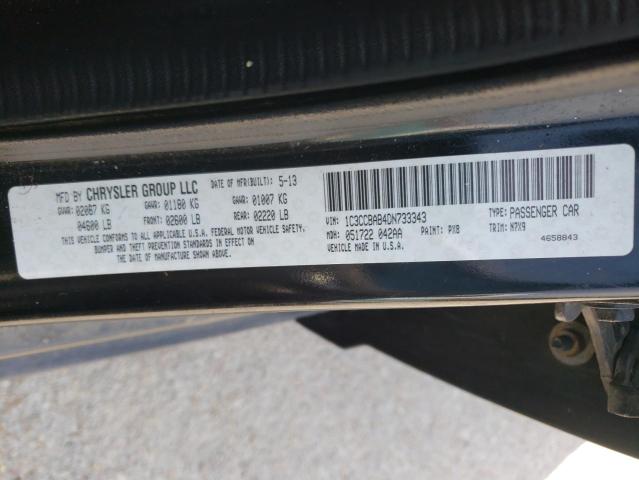 Photo 10 from auction – 2013 CHRYSLER 200 LX with VIN 1C3CCBAB4DN733343