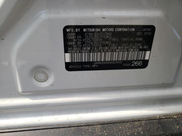 Photo 10 from auction – 2017 MITSUBISHI OUTLANDER with VIN JA4AD2A30HZ023602