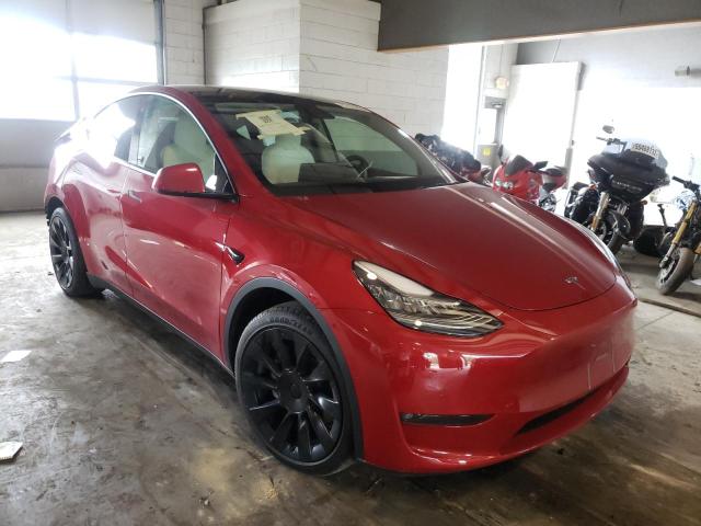 TESLA MODEL Y 2021 with VIN 5YJYGAEE1MF136850 - Photo from auction