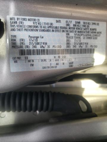 Photo 10 from auction – 2017 FORD FOCUS TITA with VIN 1FADP3J25HL238537