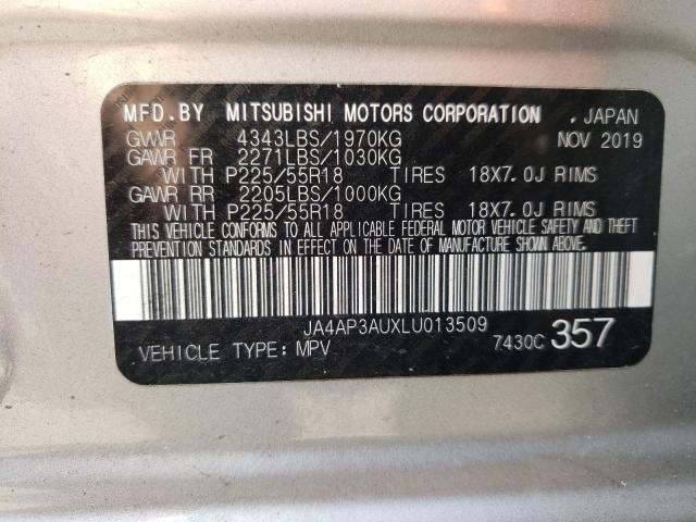 Photo 10 from auction – 2020 MITSUBISHI OUTLANDER with VIN JA4AP3AUXLU013509