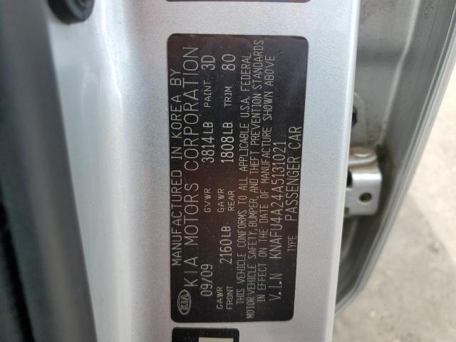 Photo 10 from auction – 2010 KIA FORTE EX with VIN KNAFU4A24A5131021