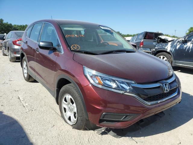 HONDA CR-V LX 2015 with VIN 5J6RM4H39FL042279 - Photo from auction