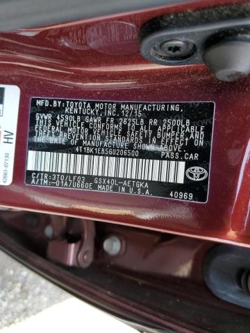 Photo 10 from auction – 2016 TOYOTA AVALON XLE with VIN 4T1BK1EB5GU206500