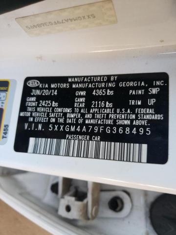 Photo 10 from auction – 2015 KIA OPTIMA LX with VIN 5XXGM4A79FG368495