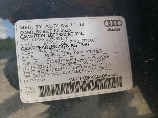 Photo 10 from auction – 2010 AUDI Q5 PREMIUM with VIN WA1LKBFPXAA055441