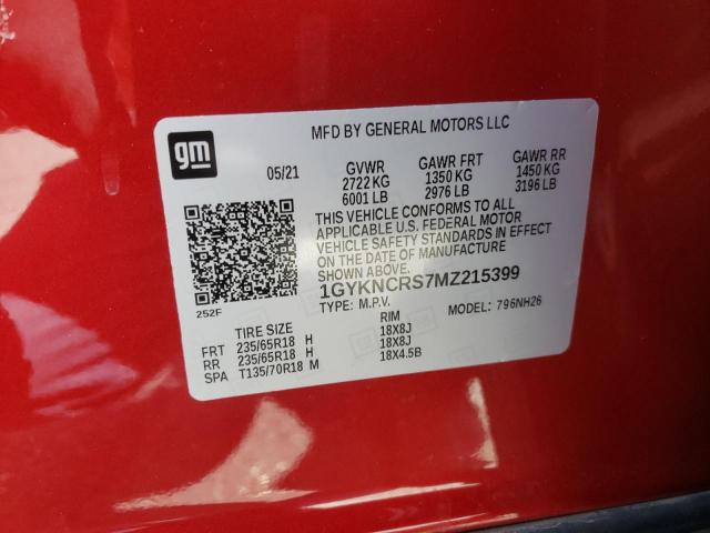 Photo 10 from auction – 2021 CADILLAC XT5 PREMIU with VIN 1GYKNCRS7MZ215399