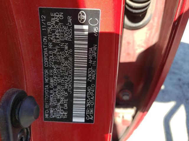 Photo 10 from auction – 2013 TOYOTA PRIUS with VIN JTDKN3DU6D5558176