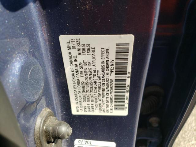 Photo 10 from auction – 2013 HONDA CR-V EXL with VIN 2HKRM3H73DH505683