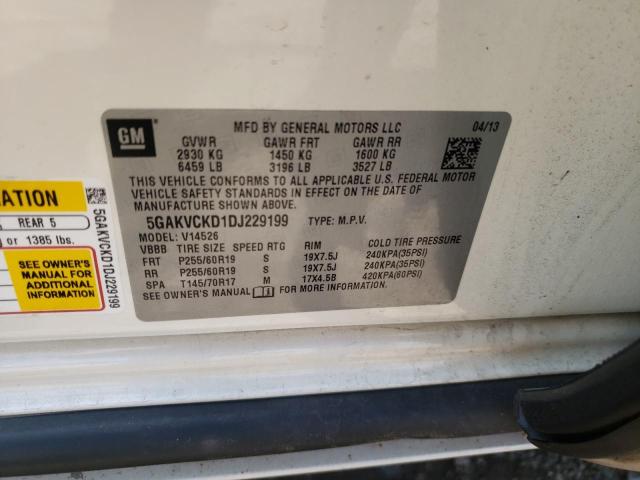 Photo 10 from auction – 2013 BUICK ENCLAVE with VIN 5GAKVCKD1DJ229199